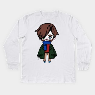The Rosary Boxer (Anime Style) Kids Long Sleeve T-Shirt
